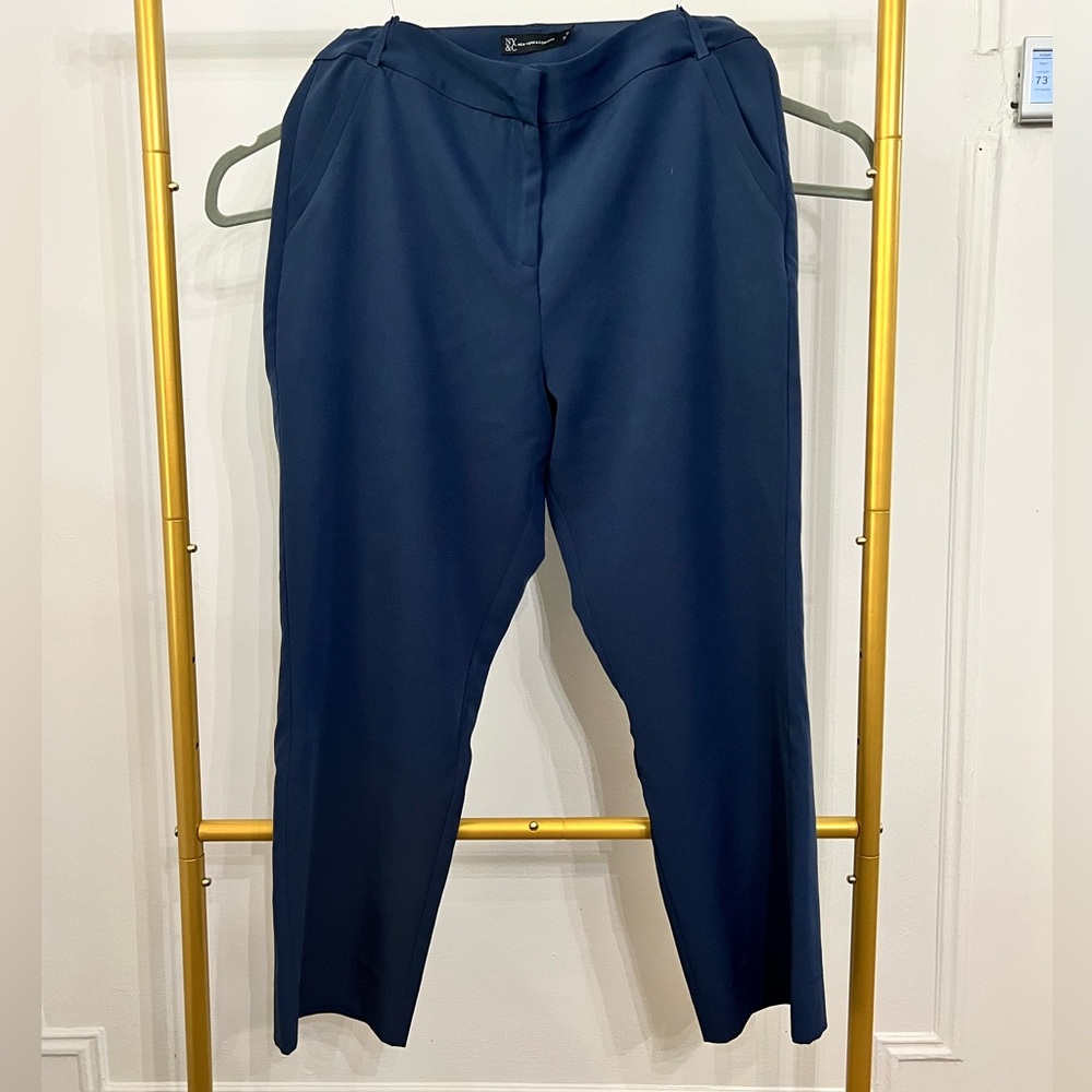 Blue Straight Legged Pants